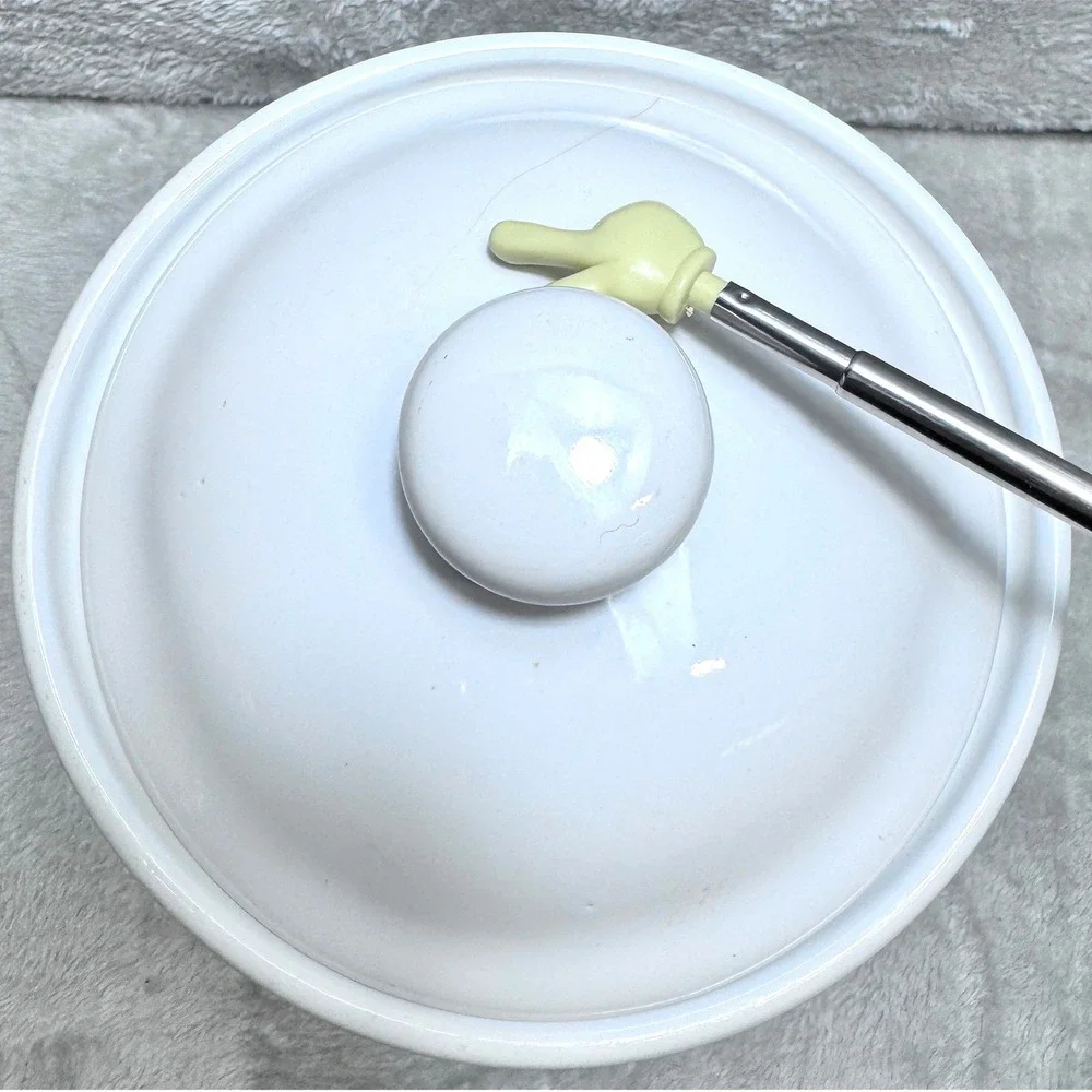 Vintage FWC The Cooks Bazaar Tulip Ceramic Kitchen Canister Jar with‎ Lid White